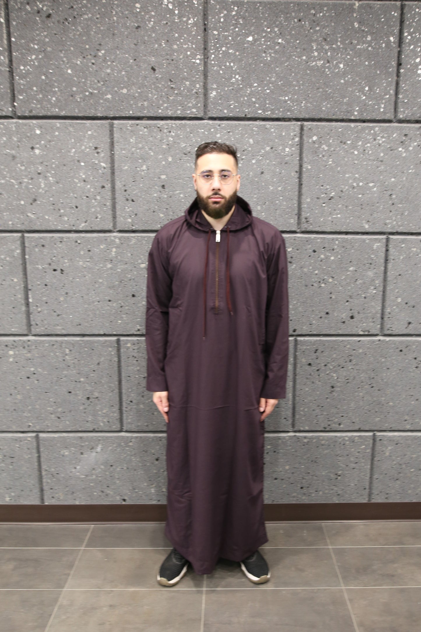 Purple Hooded Thobe