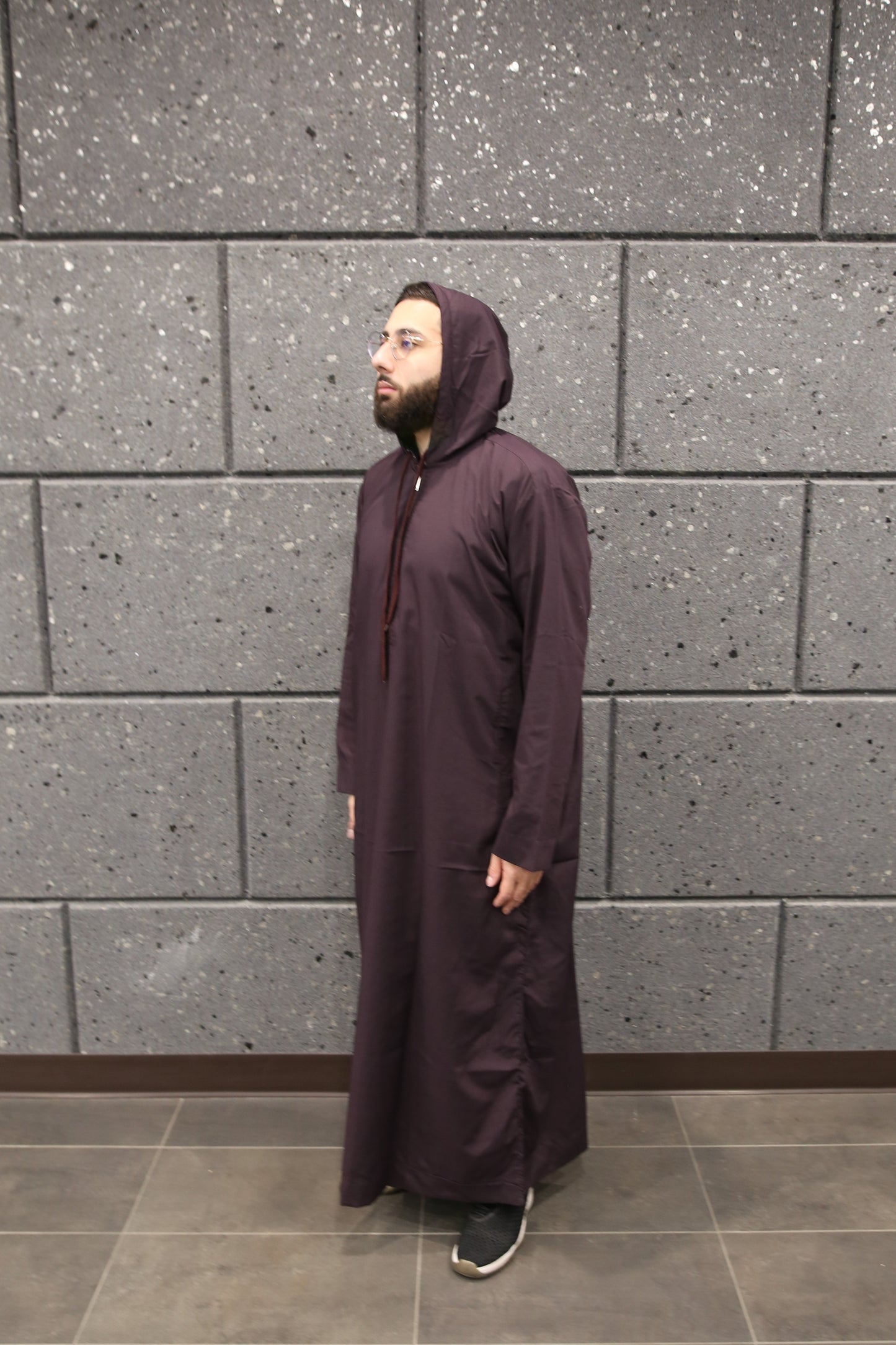 Purple Hooded Thobe