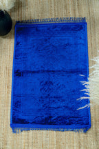 Cobalt Sajadah prayer mat — full mat laid flat