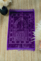 Violet Sajadah prayer mat — full mat laid flat