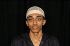 Khaki Kufi prayer cap — front view