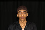 Mocha Kufi prayer cap — front view