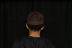Mocha Kufi prayer cap — back view