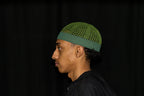 Evergreen Kufi prayer cap — left side view