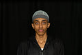 Slate Kufi prayer cap — front view