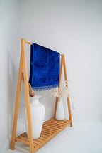 Cobalt Sajadah prayer mat — side display view