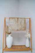 Golden Sajadah prayer mat — front display view