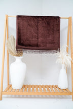 Mocha Sajadah prayer mat — front display view