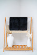 Charcoal Sajadah prayer mat — front display view