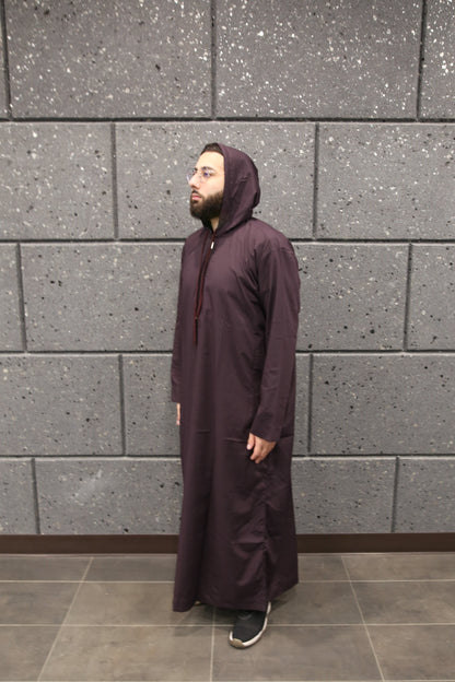 Purple Hooded Thobe