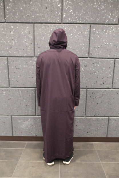 Purple Hooded Thobe