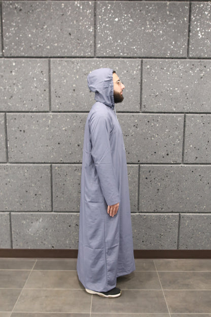 Grey Hooded Thobe