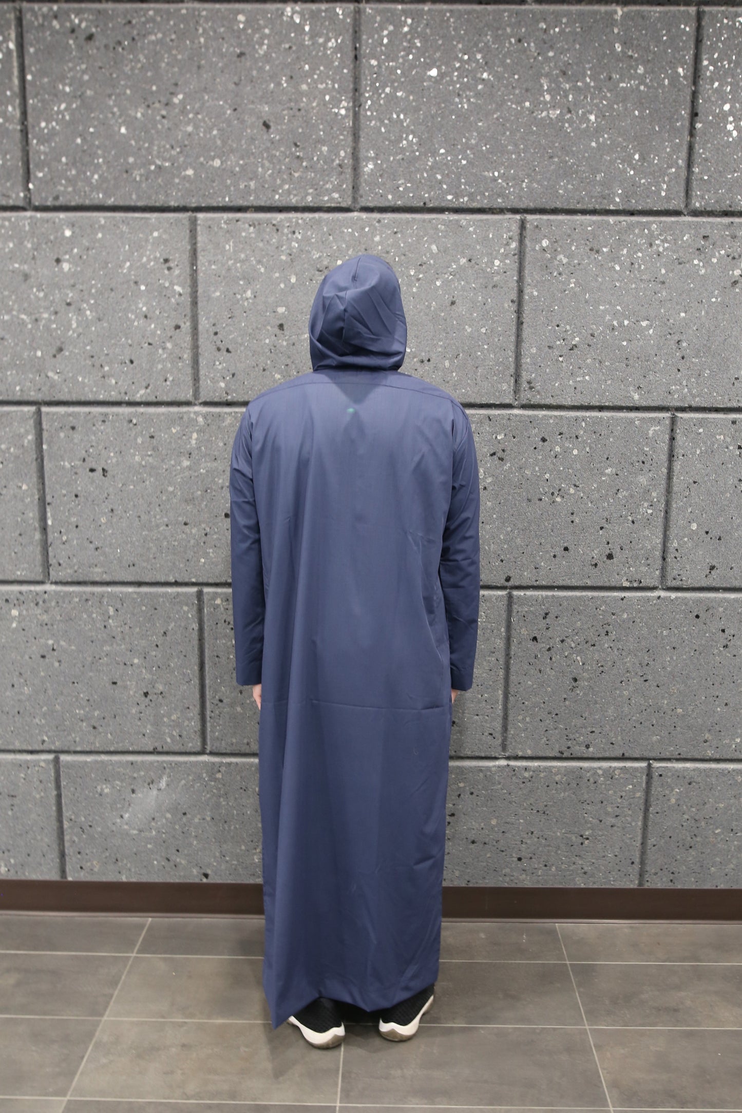 Navy Blue Hooded Thobe
