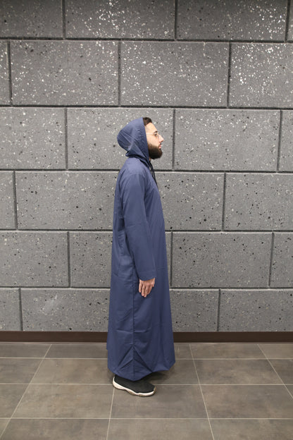 Navy Blue Hooded Thobe