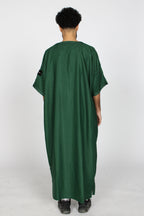 Classic Emerald thobe — full-length back view